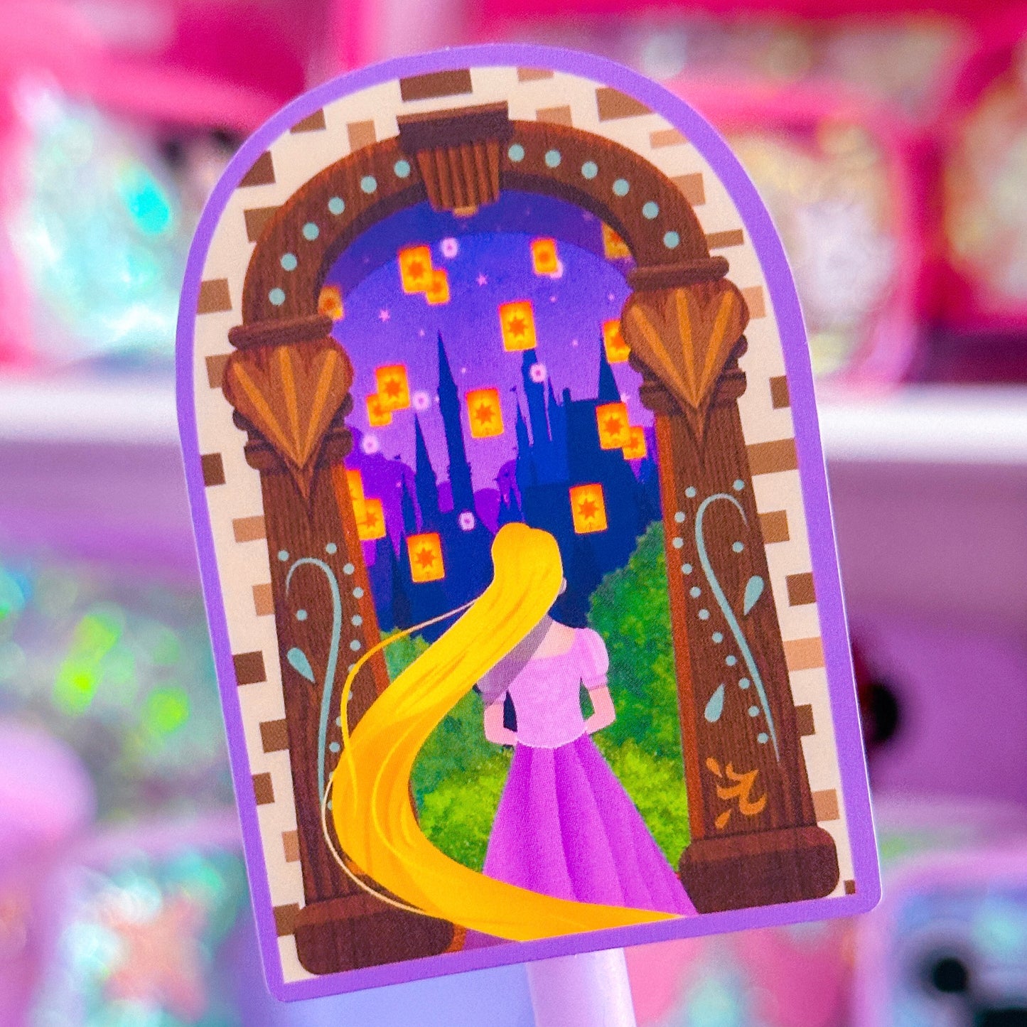 Waterproof Sticker - Castle Window (Rapunzel)