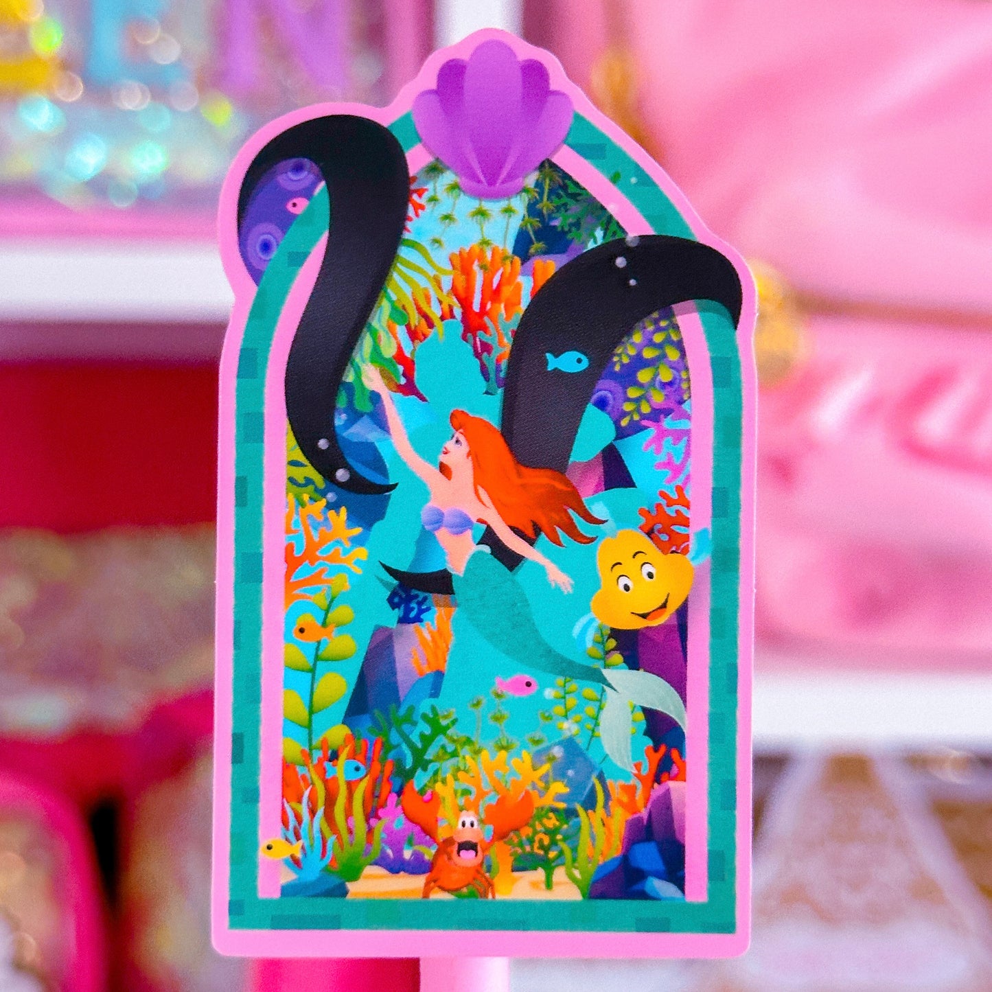 Waterproof Sticker - Castle Window (Ariel)