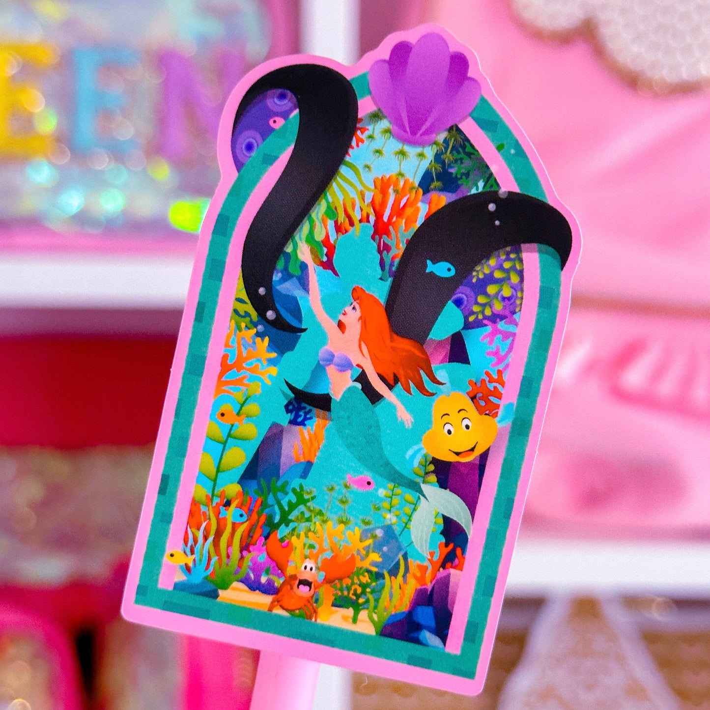 Waterproof Sticker - Castle Window (Ariel)