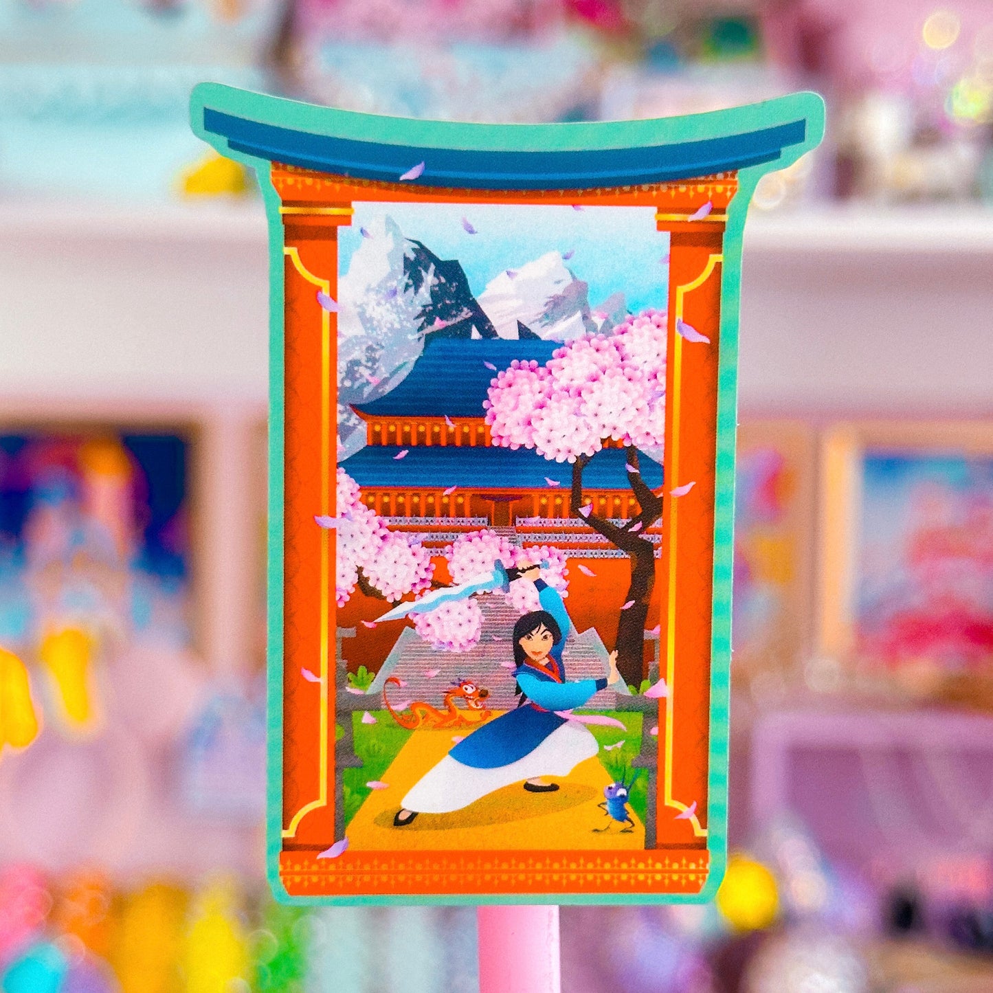 Waterproof Sticker - Castle Window (Mulan