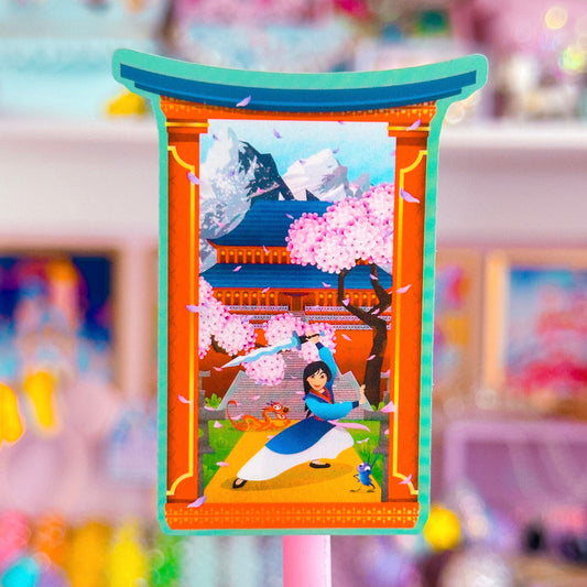 Waterproof Sticker - Castle Window (Mulan