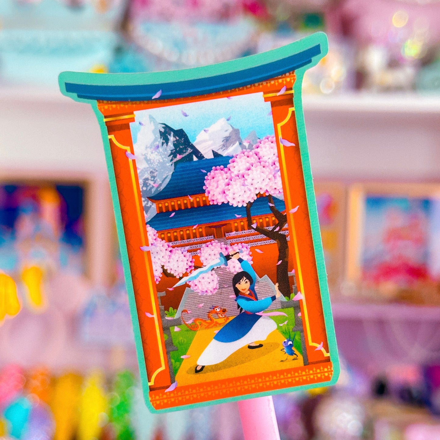 Waterproof Sticker - Castle Window (Mulan