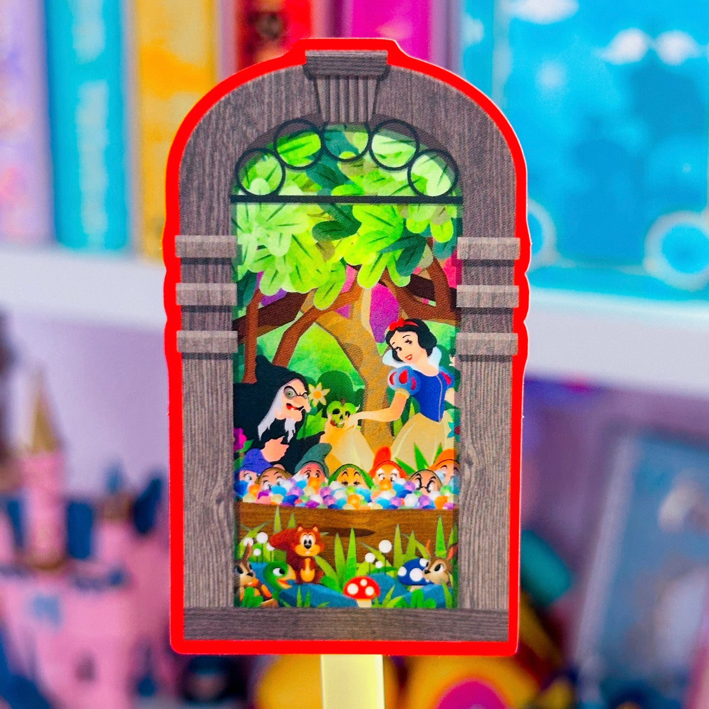 Waterproof Sticker - Castle Window (Snow White)