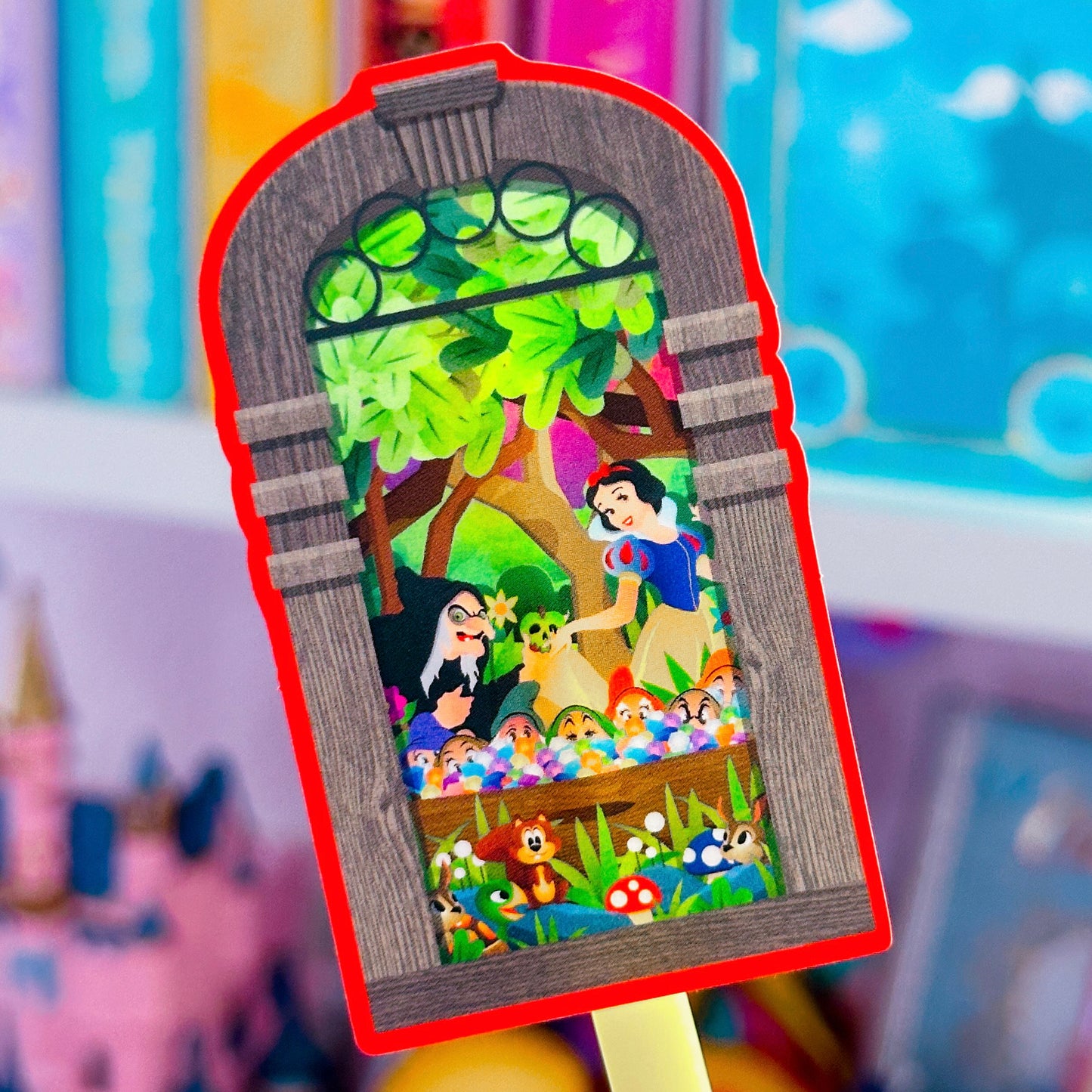 Waterproof Sticker - Castle Window (Snow White)