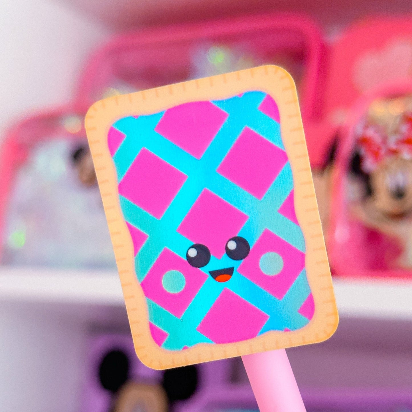 Glitter Waterproof Sticker - Toaster Tarts