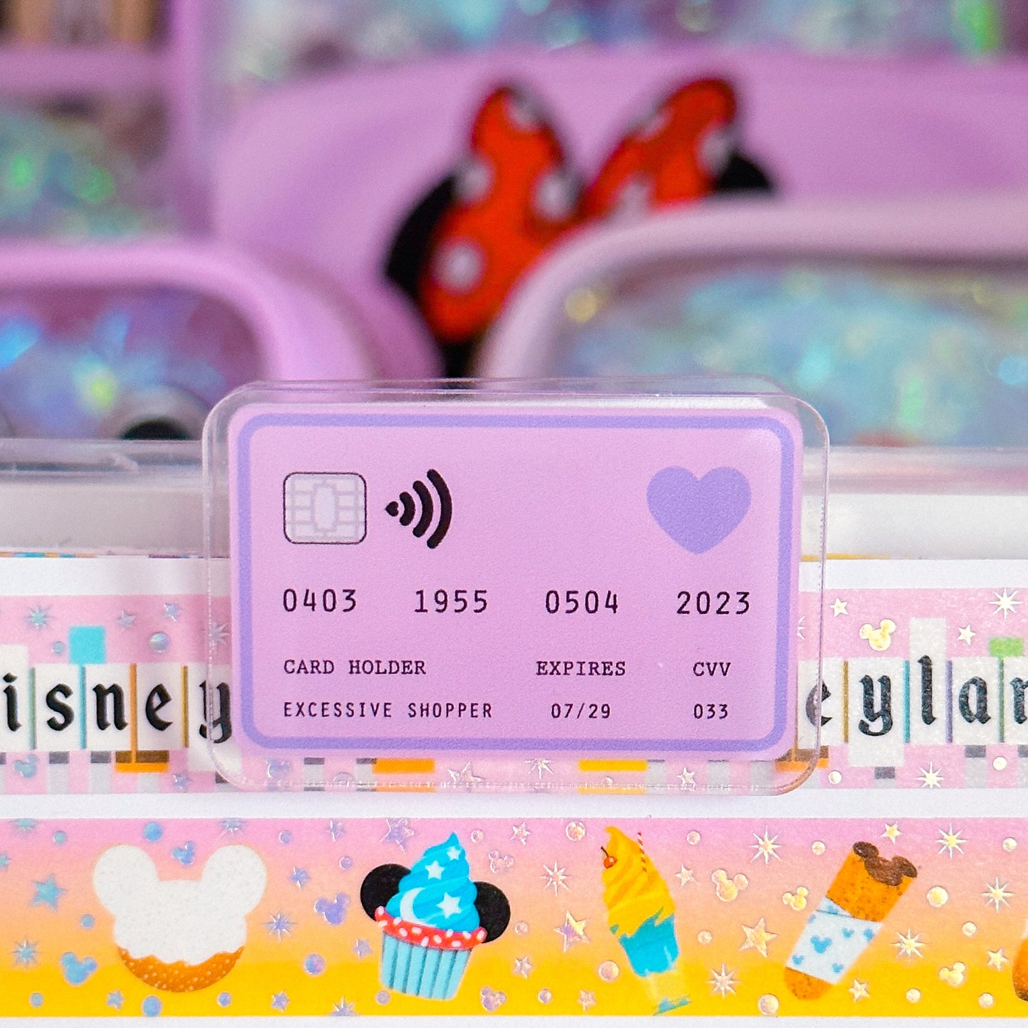 Mini Acrylic Clip - Credit Card
