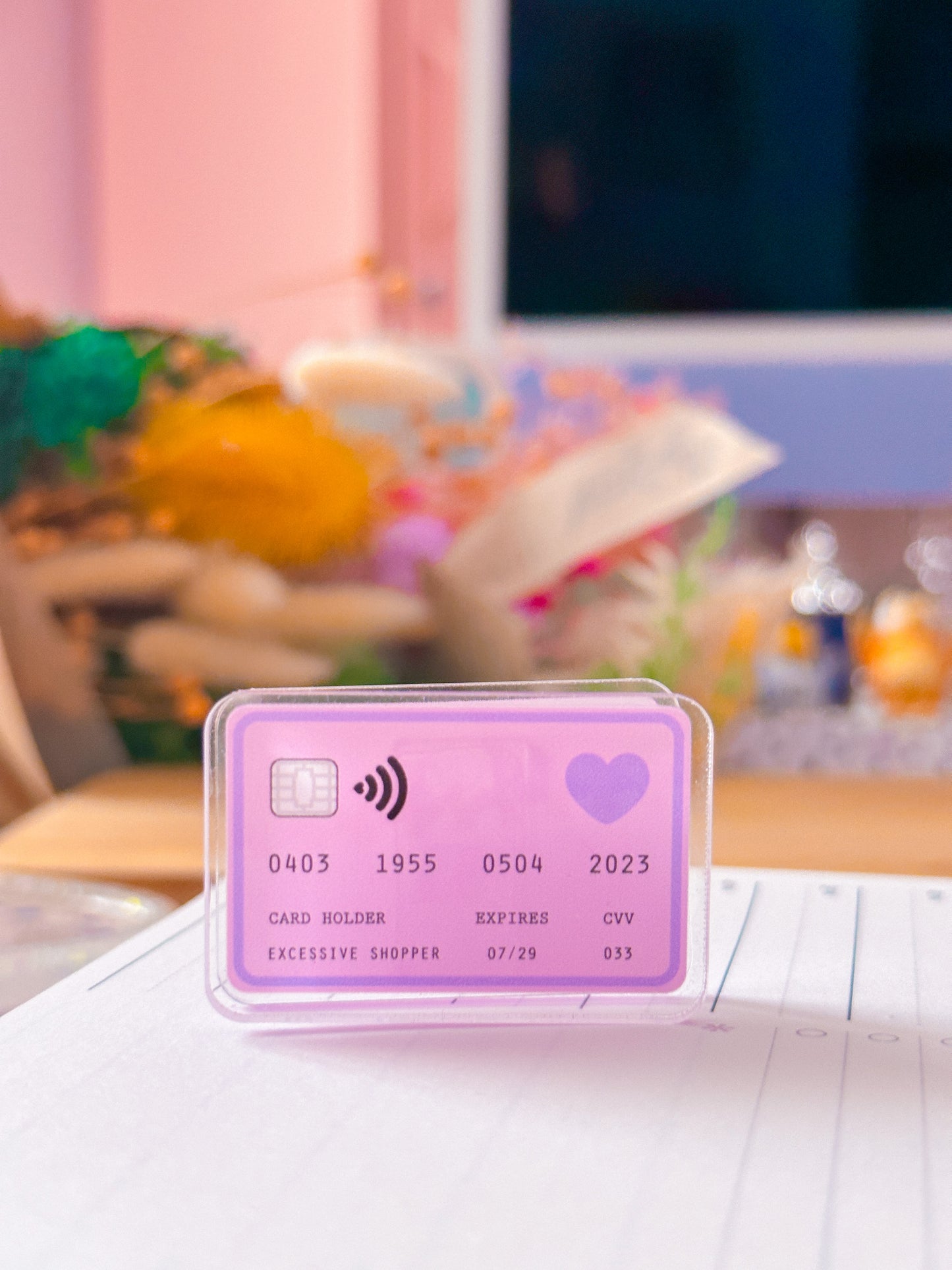 Mini Acrylic Clip - Credit Card