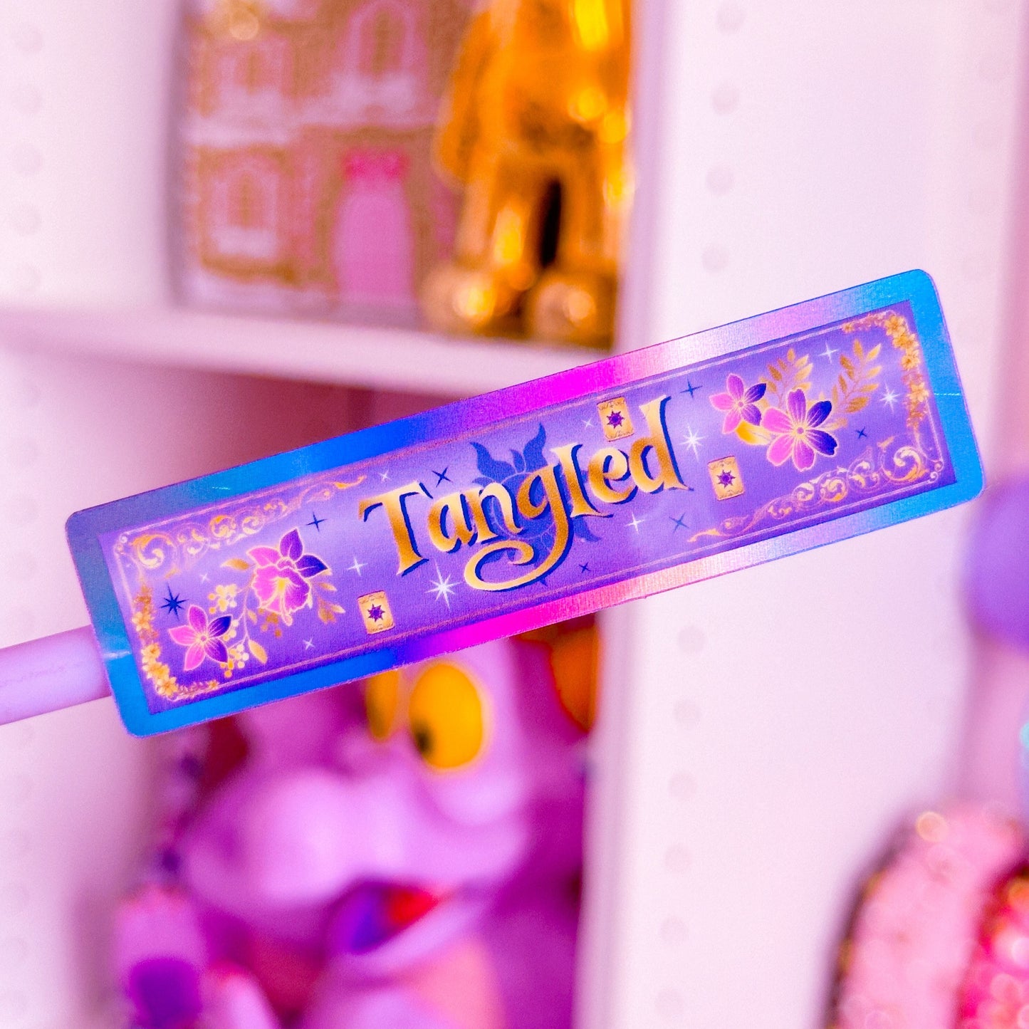 Waterproof Sticker - (Rapunzel) Book Spine