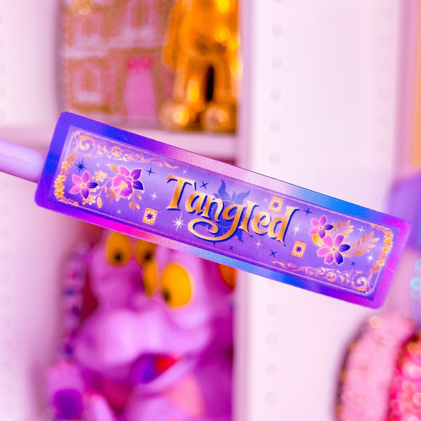 Waterproof Sticker - (Rapunzel) Book Spine