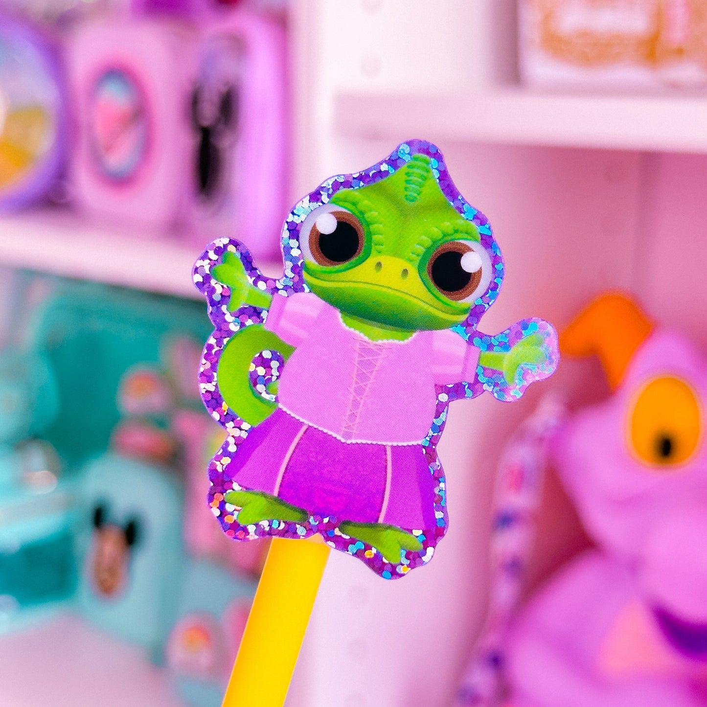 Waterproof Sticker - (Rapunzel) Pascal Dress