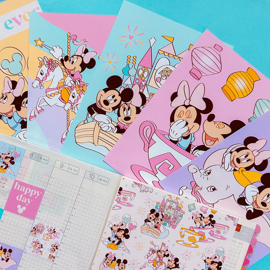 *PBC Exclusive 4/28* - Mouse Magic Day Full Page 5x7 Stickers