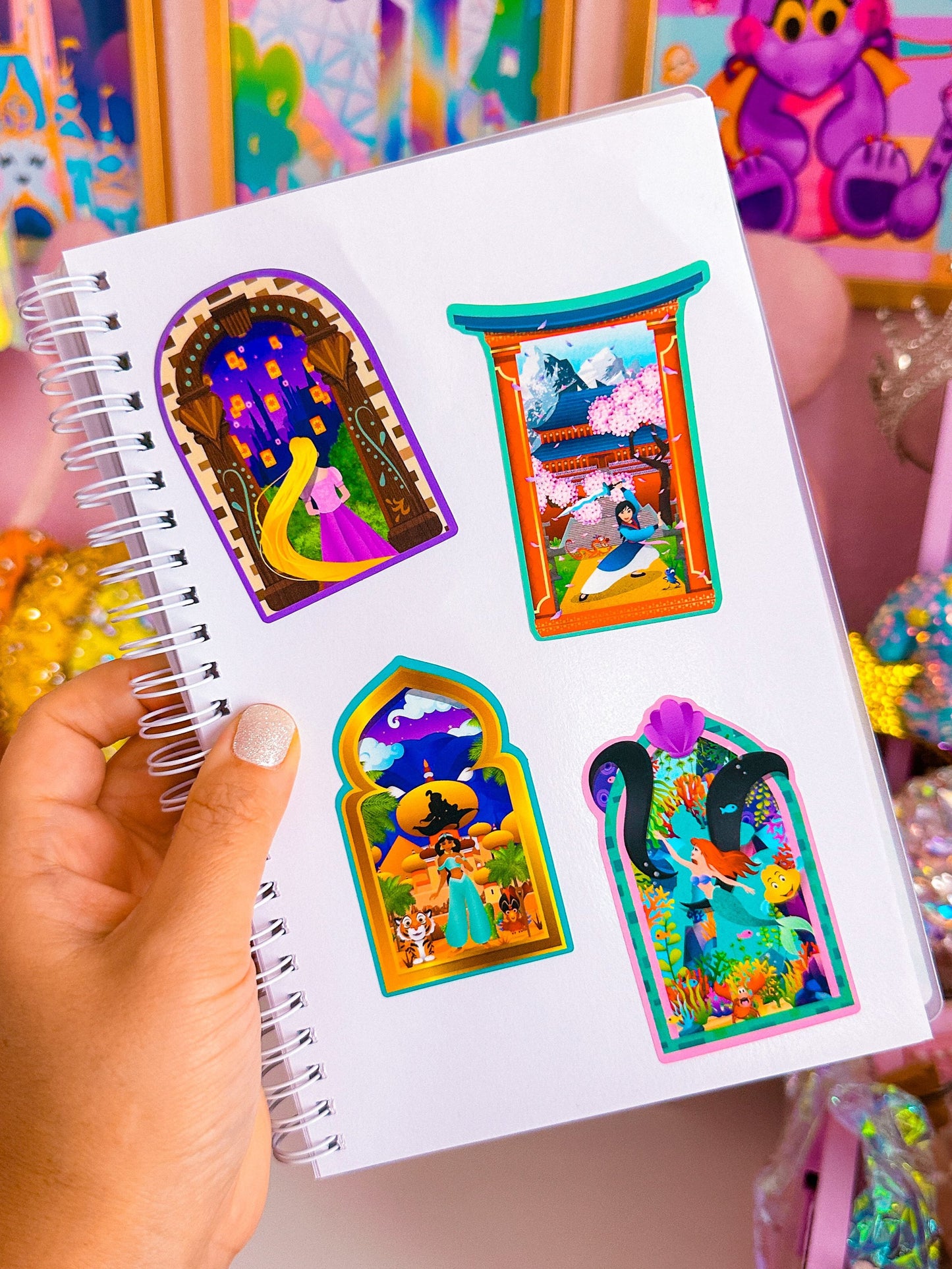 Waterproof Sticker - Castle Window (Jasmine)