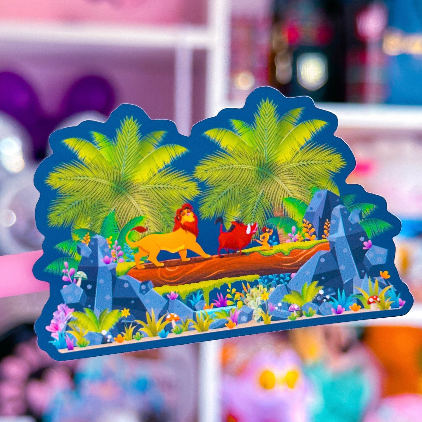 Waterproof Sticker - (Lion King) Hakuna Night Scene