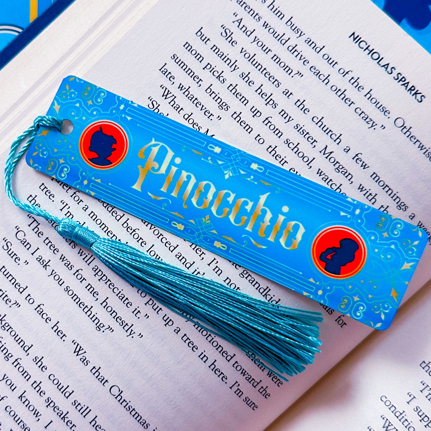 Metal Bookmark - Storybook Book Spine (Pinocchio)