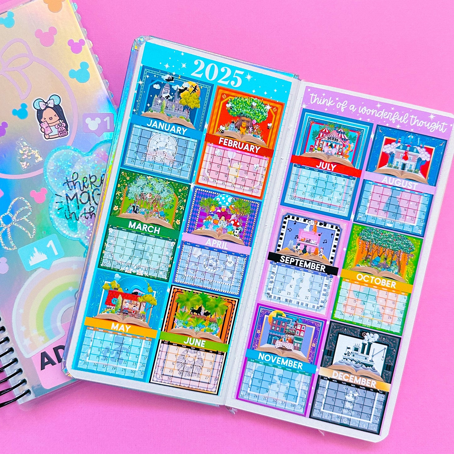 2025 Calendar CLASSICS Storybook Collection - Mini (Itty Bitty) Full Box Sticker Bundle