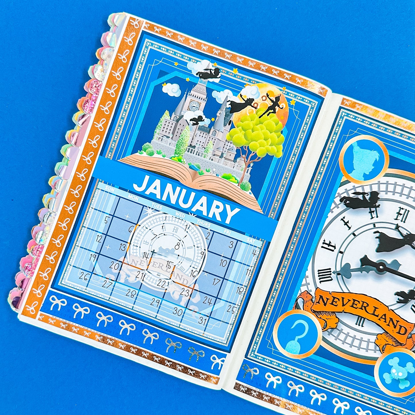5x7 Full Page Sticker - 2025 (January) Calendar & Storybook Cover (Peter Pan)