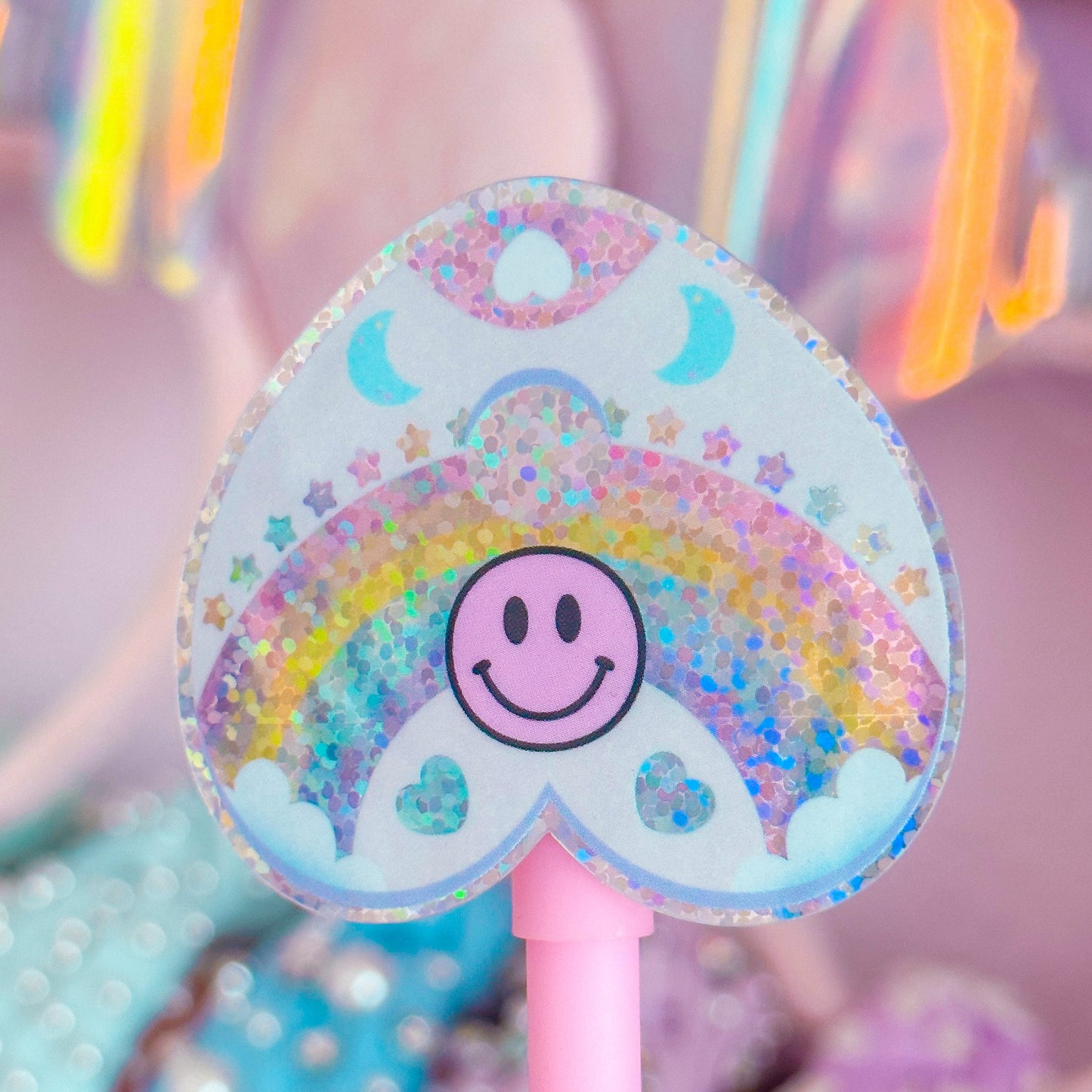 Glitter Waterproof Sticker - Pastel Planchet