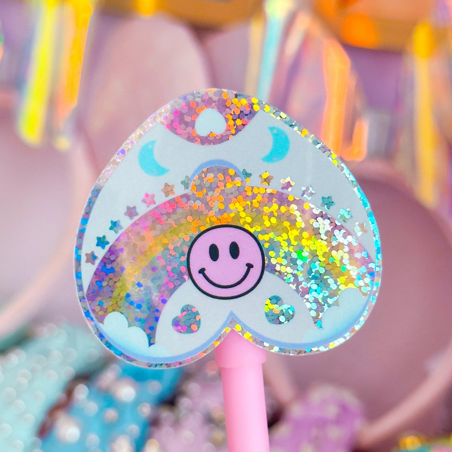 Glitter Waterproof Sticker - Pastel Planchet