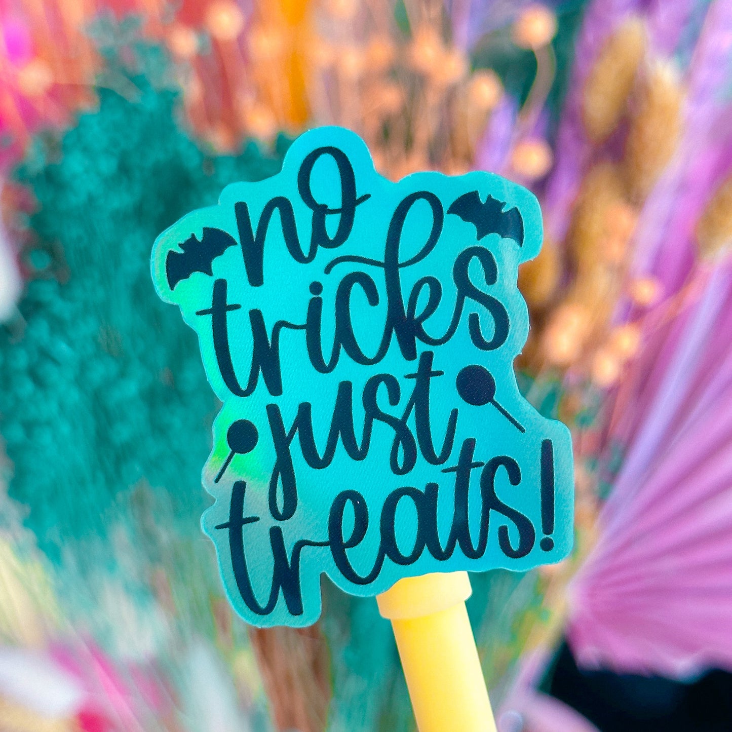 Glitter Waterproof Sticker - Just Treats!