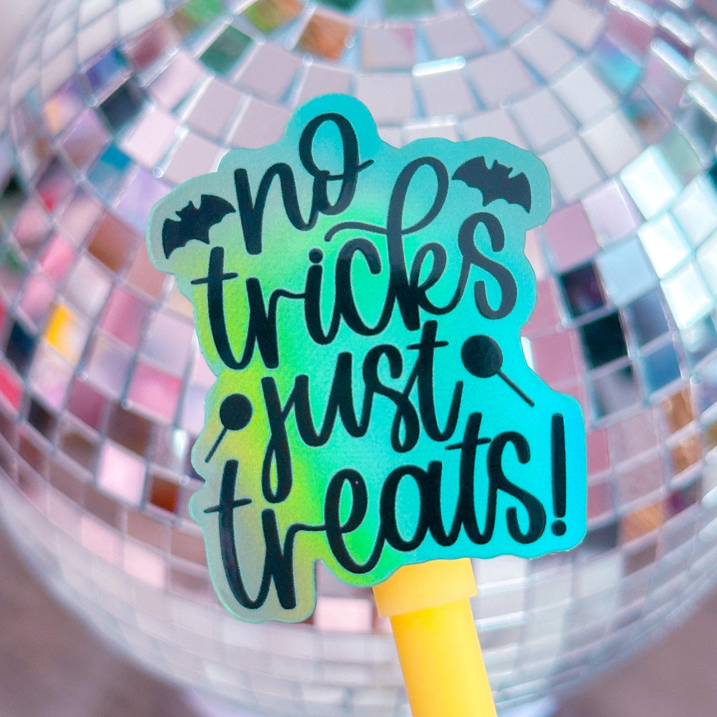 Glitter Waterproof Sticker - Just Treats!
