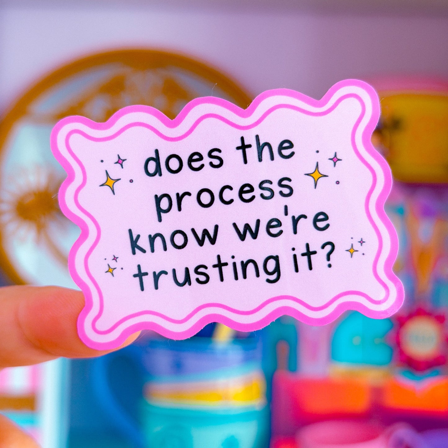 Waterproof Sticker - Does The Process Know We're Trusting It?