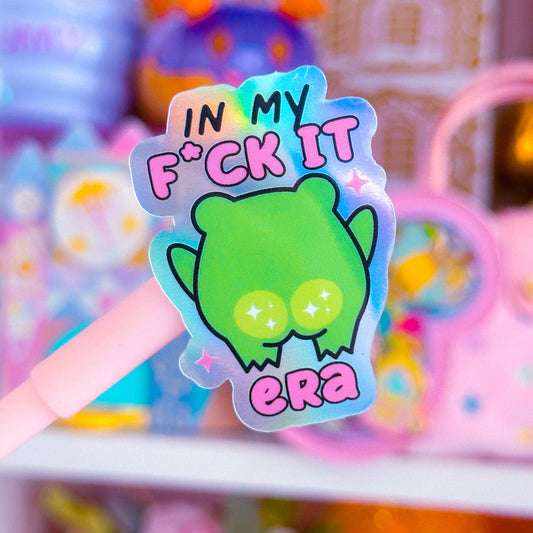 Waterproof Sticker - F*ck It Era FROGGY