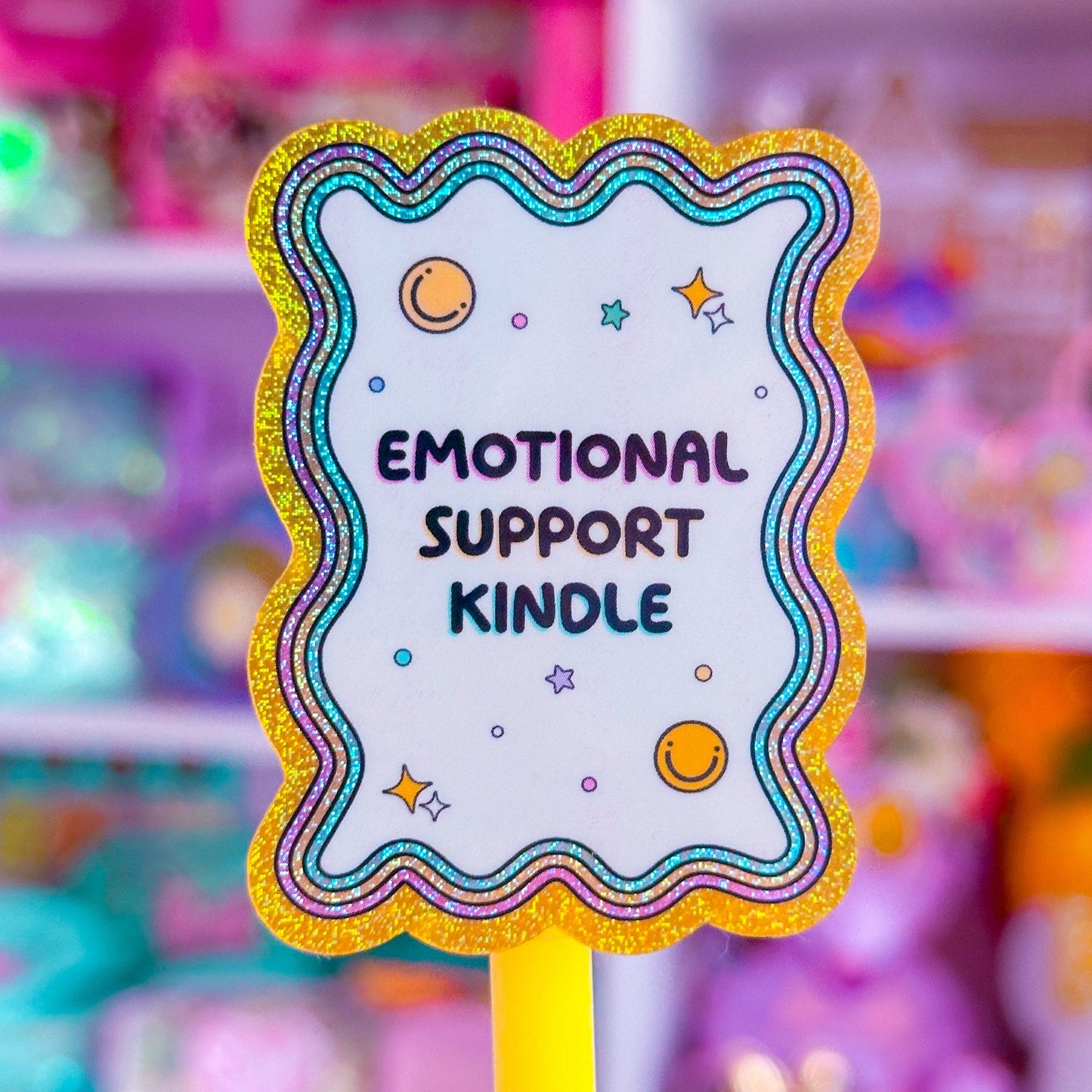 Waterproof Sticker - Emotional Support Kindle