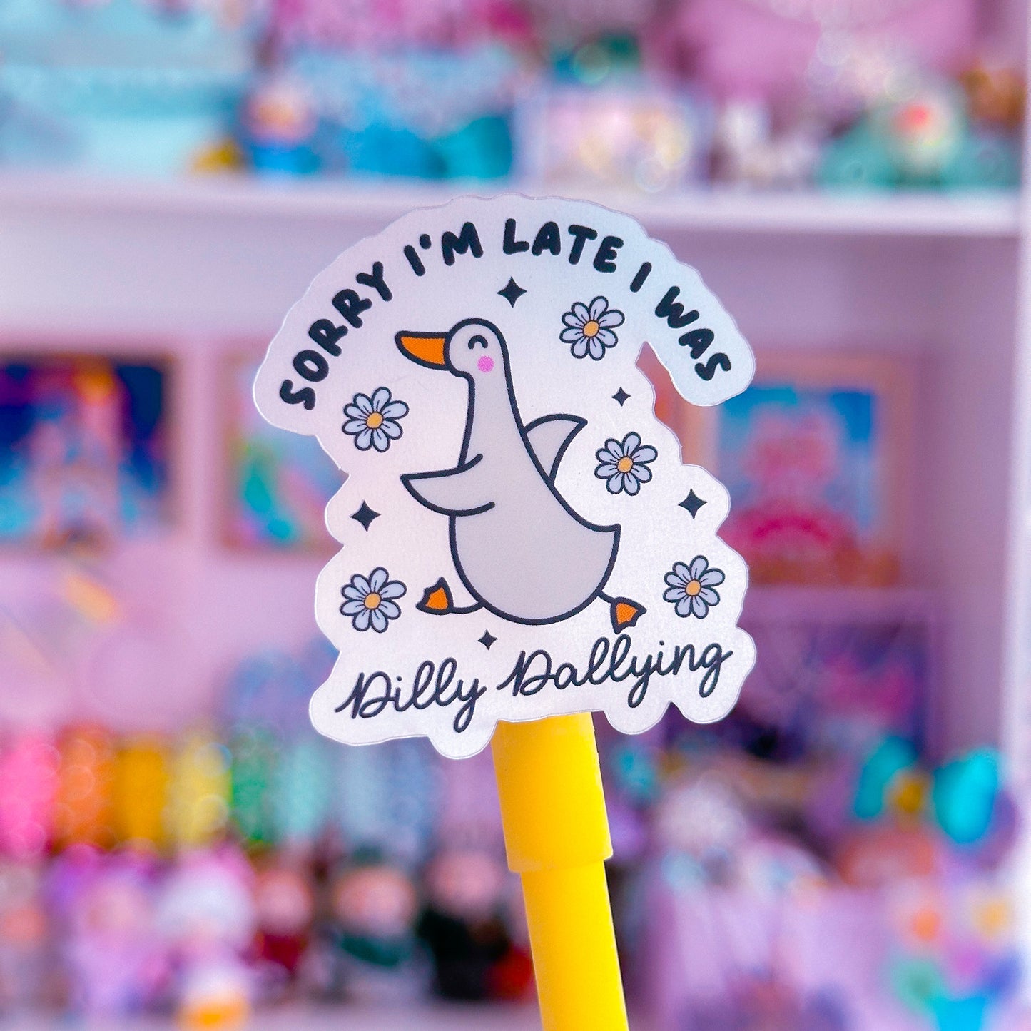 Waterproof Sticker - Dilly Dallying GOOSE