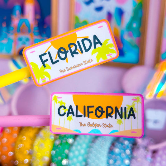 Waterproof Sticker - State License Plates