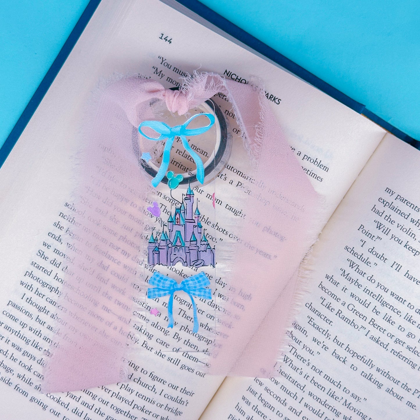 CLEAR Acrylic Bookmark - WDW Park Icons