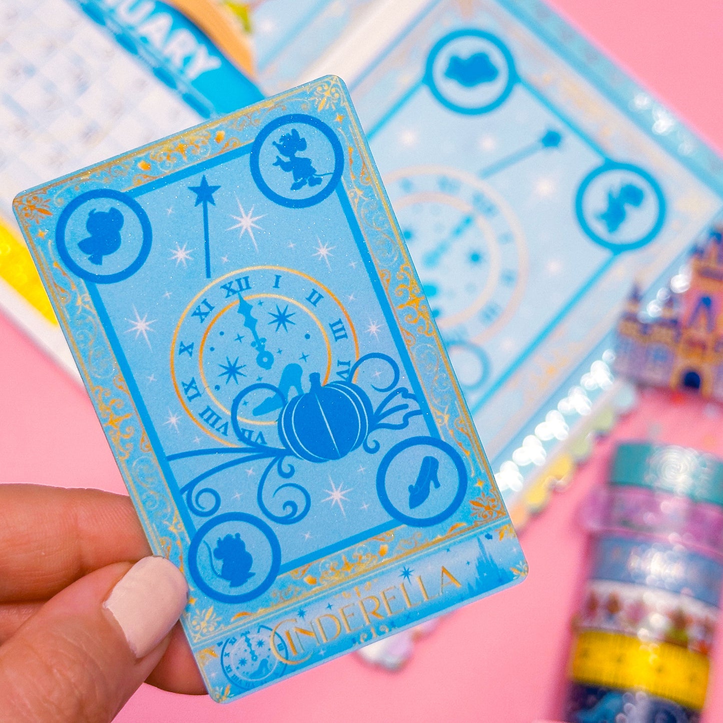 Metal Washi Card - Storybook Cover (Cinderella)