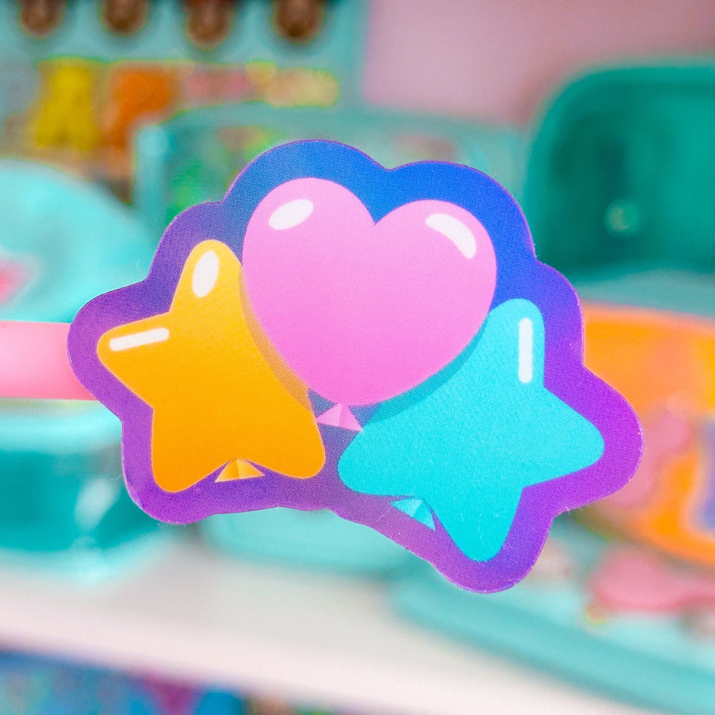 Waterproof Sticker - Birthday Balloon Trio