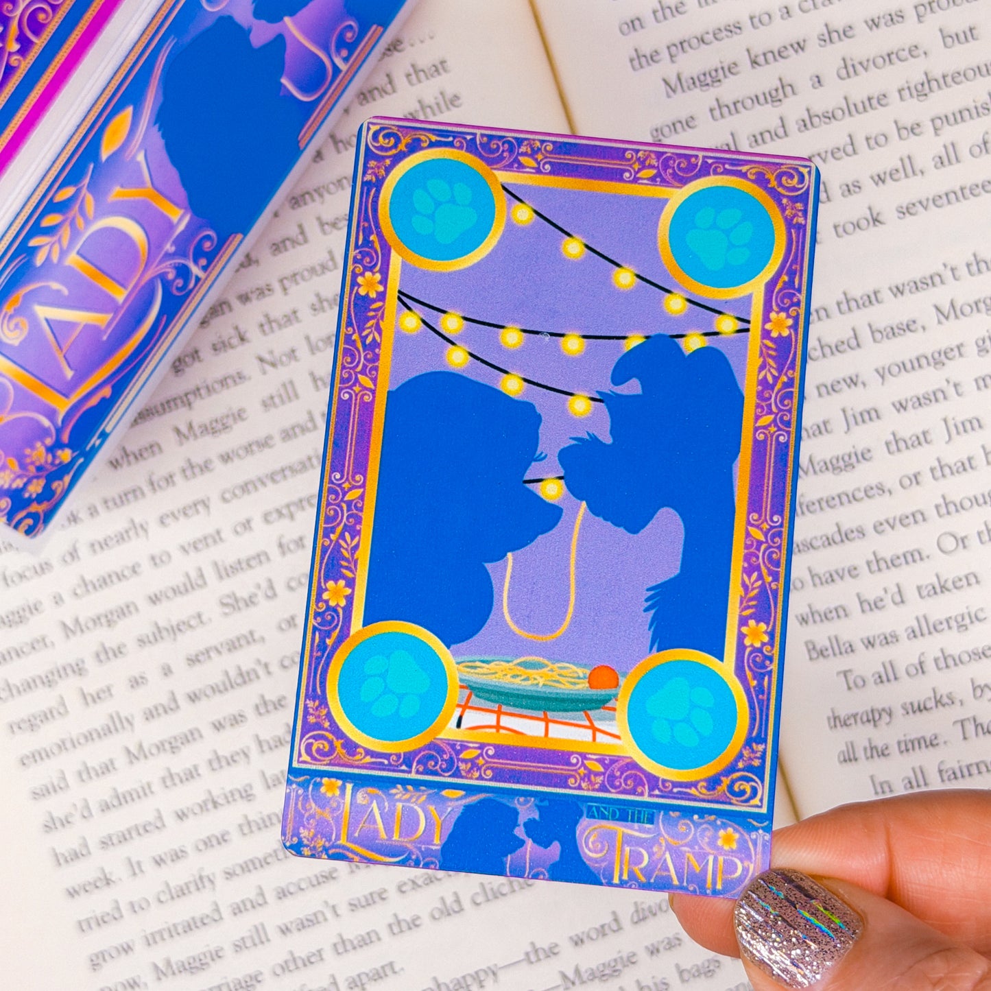 Metal Washi Card - Storybook Cover (Lady & Tramp)