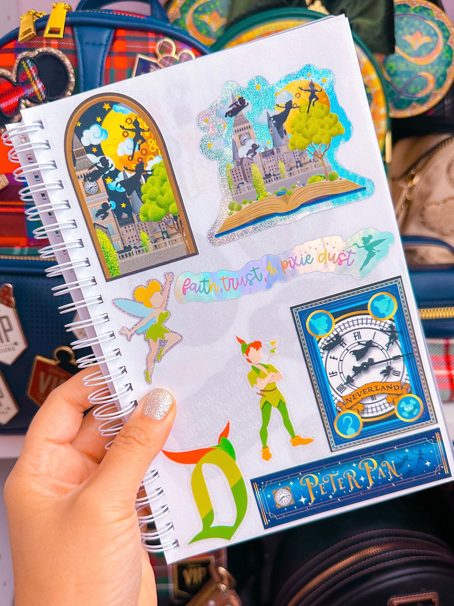 Waterproof Sticker - (Peter Pan) Glitter Fairy *extra small*