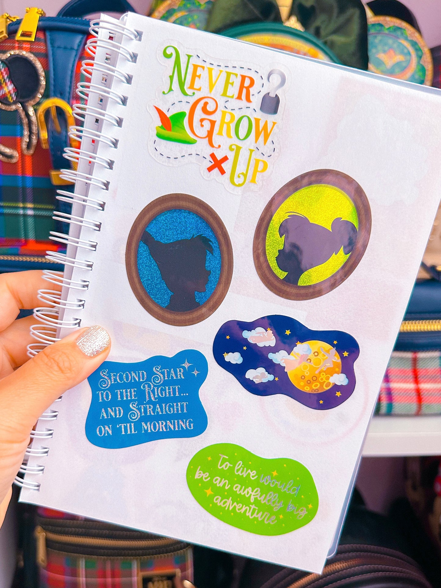 Waterproof Sticker - (Peter Pan) Glitter Fairy *extra small*