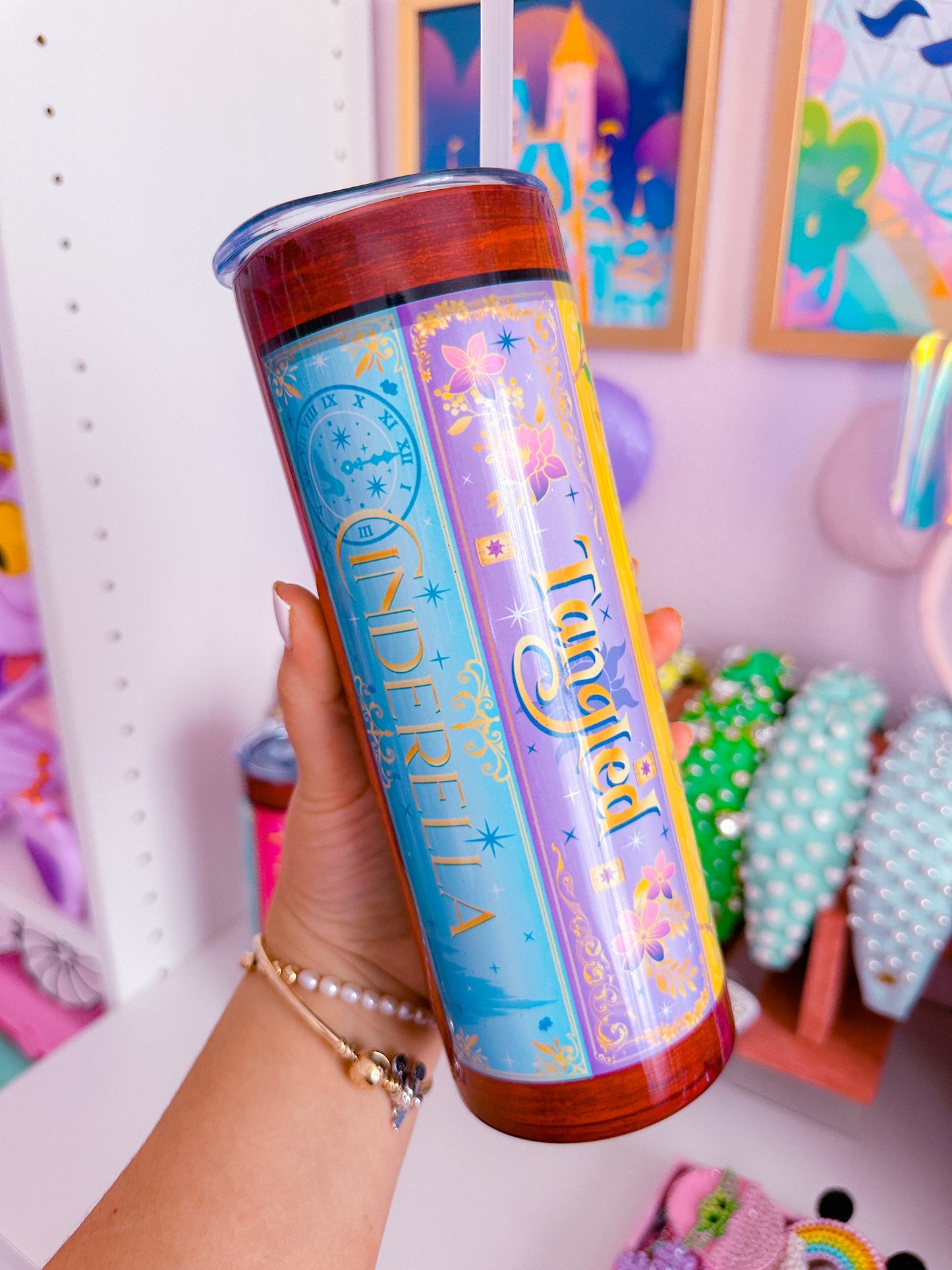 20oz Stainless Steel Skinny Tumbler FULL WRAP - Storybook Covers VOL 1. & VOL. 2