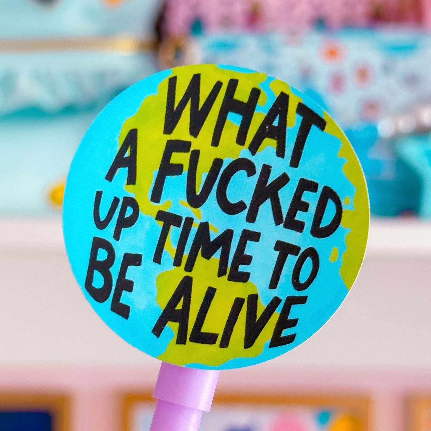 Waterproof Sticker - F'd Up World