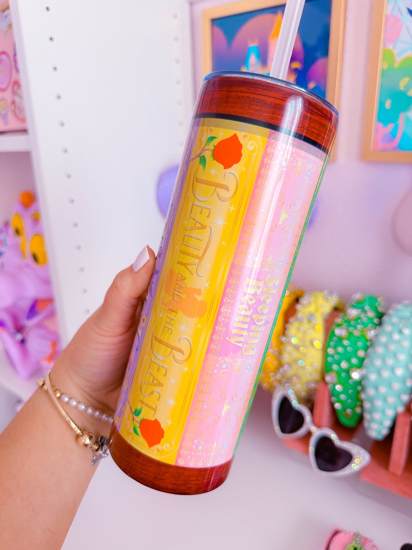 20oz Stainless Steel Skinny Tumbler FULL WRAP - Storybook Covers VOL 1. & VOL. 2