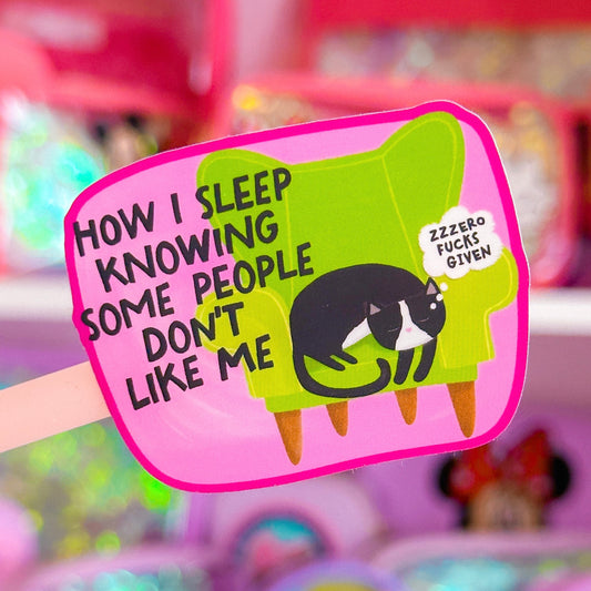 Waterproof Sticker - Sleeping Cat