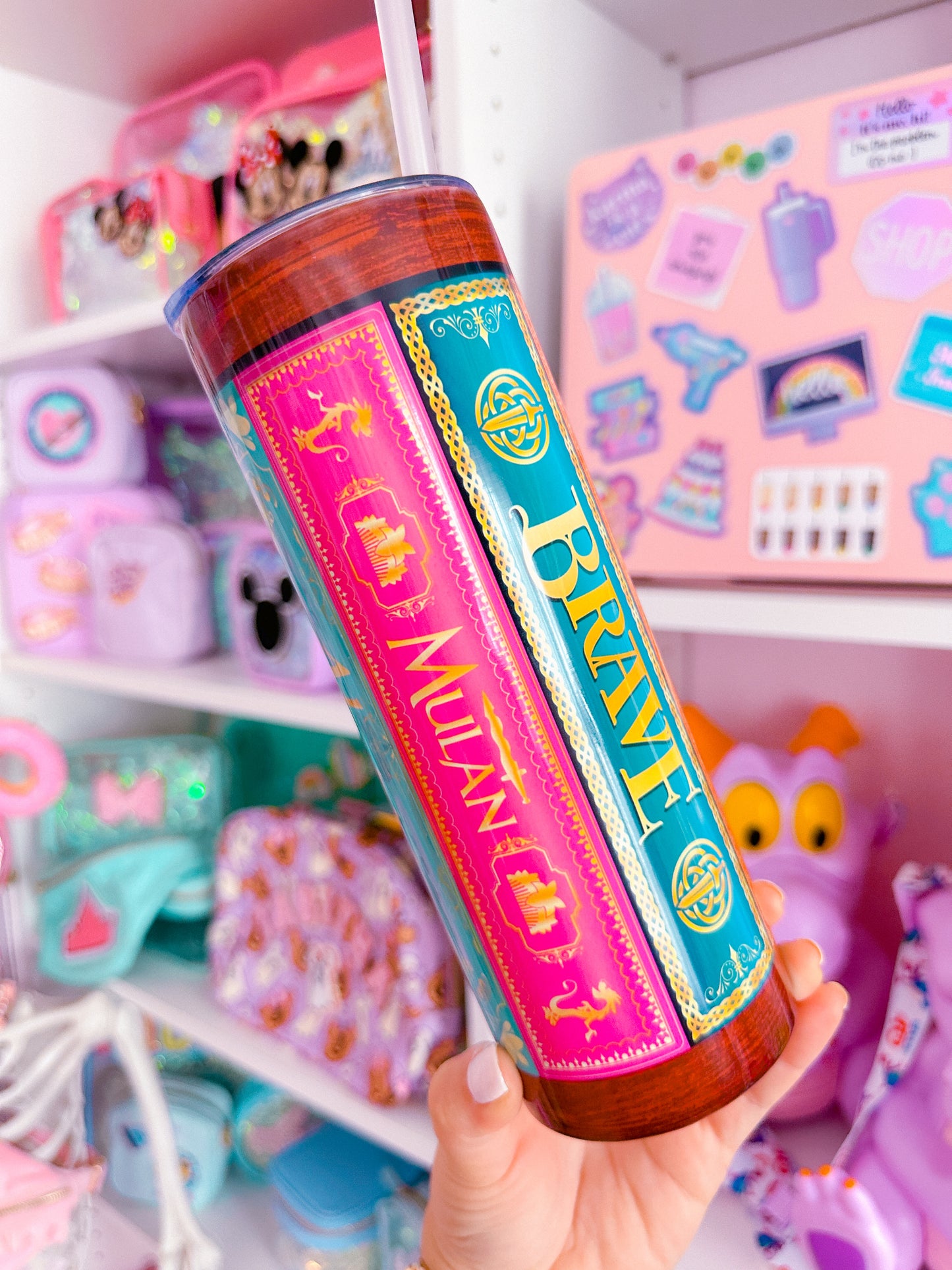 20oz Stainless Steel Skinny Tumbler FULL WRAP - Storybook Covers VOL 1. & VOL. 2