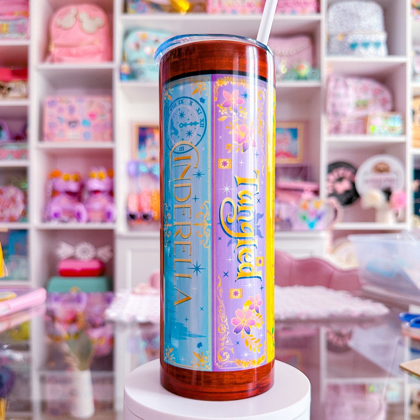 20oz Stainless Steel Skinny Tumbler FULL WRAP - Storybook Covers VOL 1. & VOL. 2