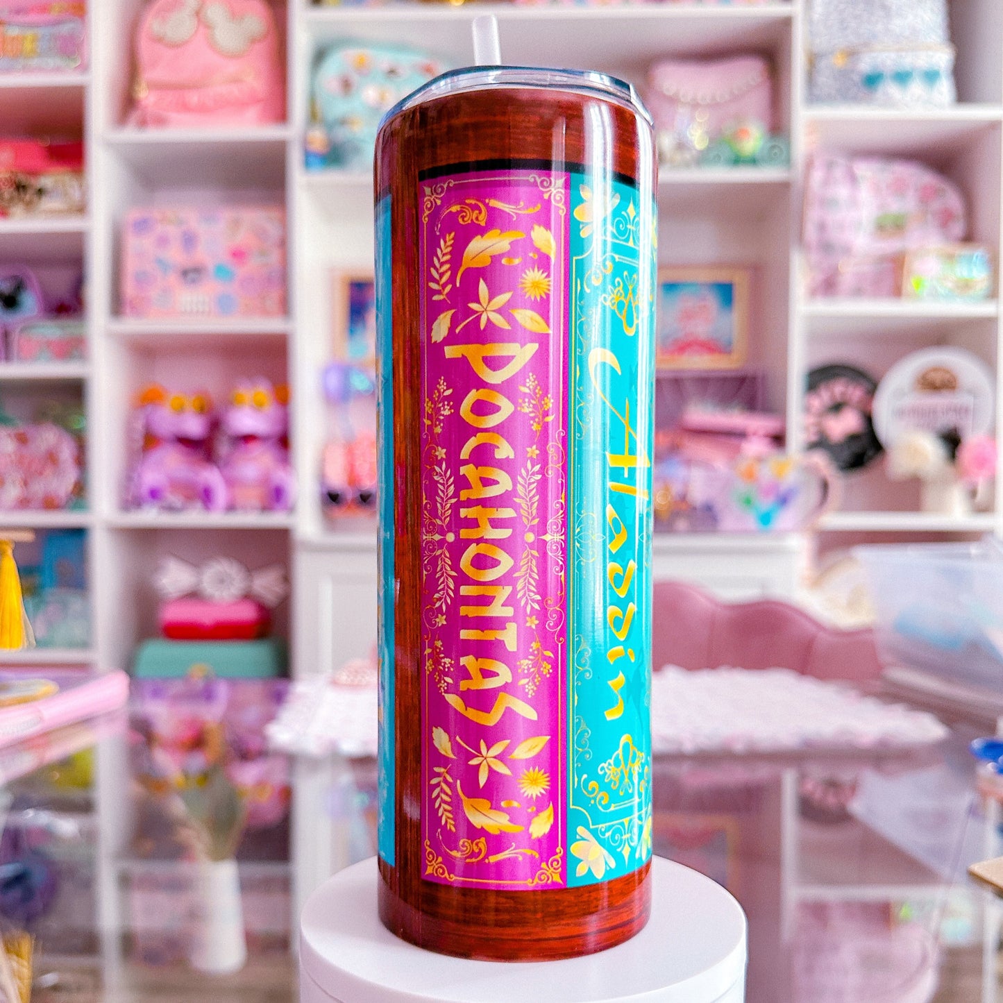 20oz Stainless Steel Skinny Tumbler FULL WRAP - Storybook Covers VOL 1. & VOL. 2