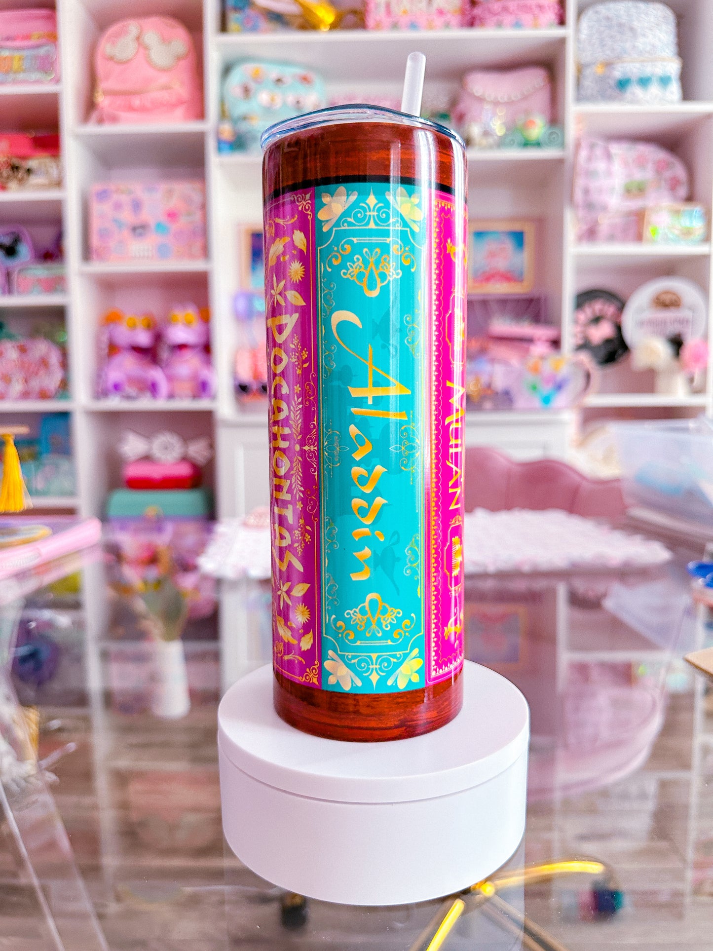 20oz Stainless Steel Skinny Tumbler FULL WRAP - Storybook Covers VOL 1. & VOL. 2