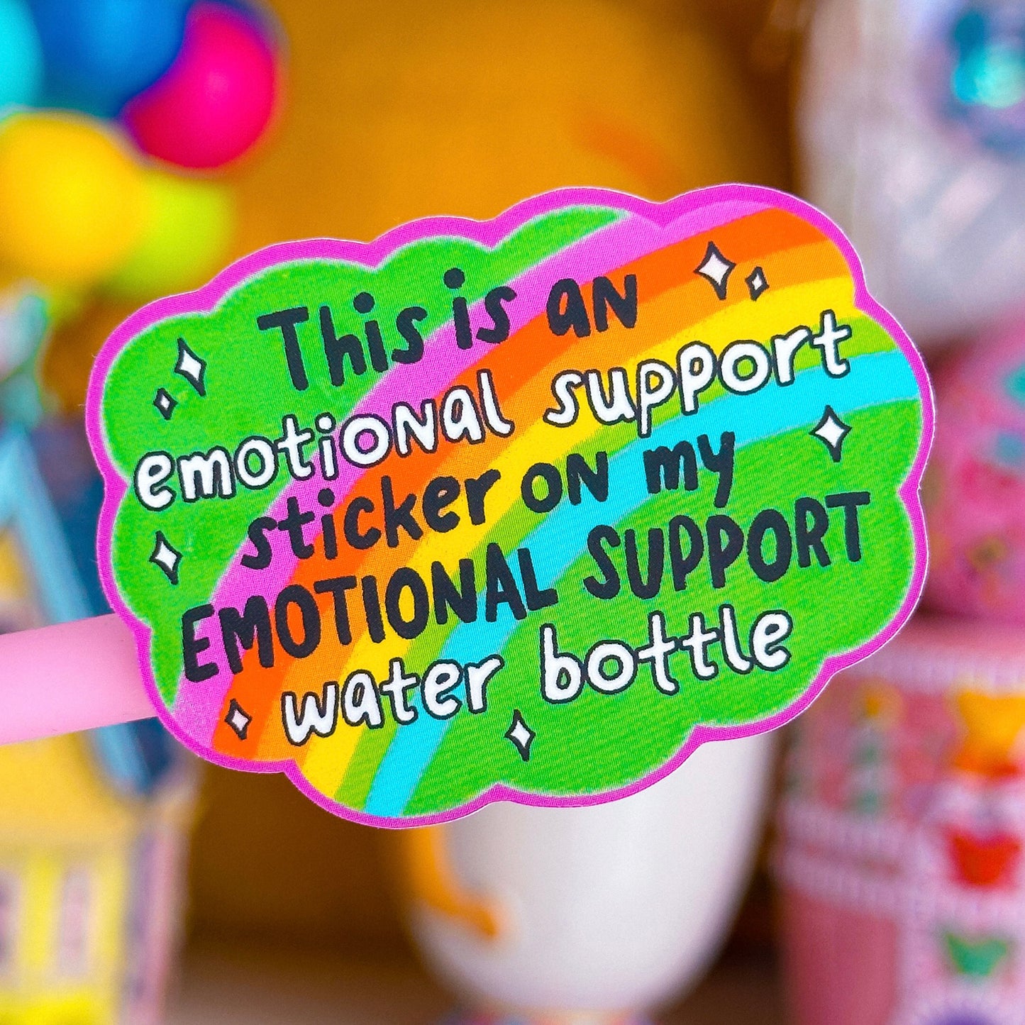 Waterproof Sticker - Emotional Support Sticker
