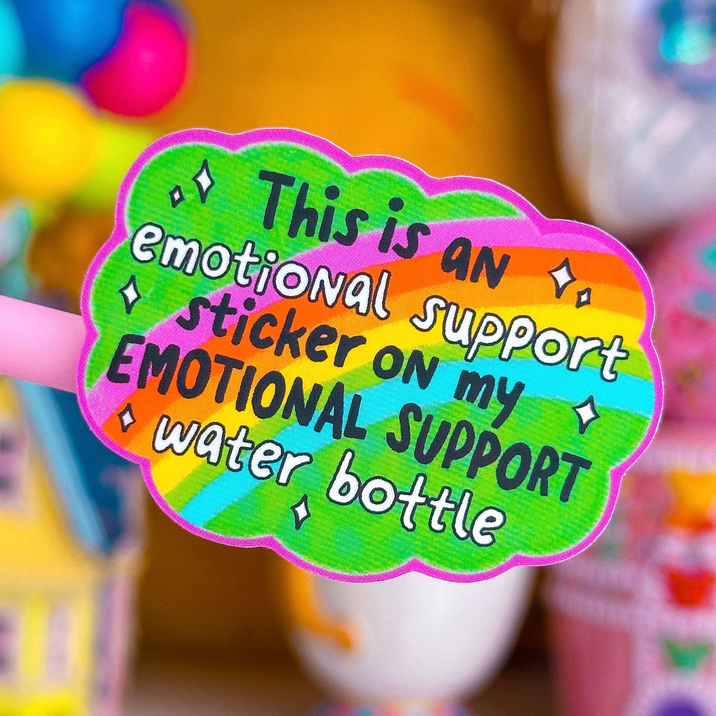 Waterproof Sticker - Emotional Support Sticker