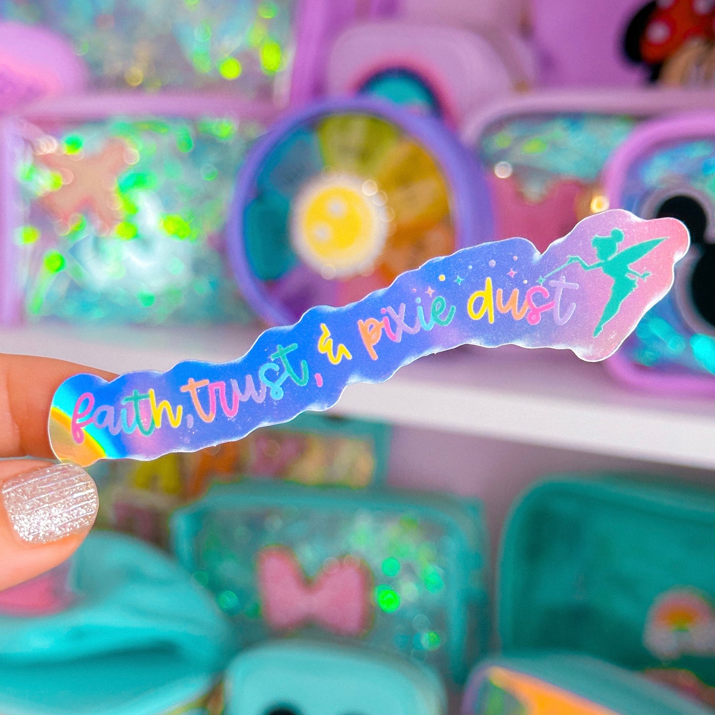 Waterproof Sticker - (Peter Pan) Tink Quote
