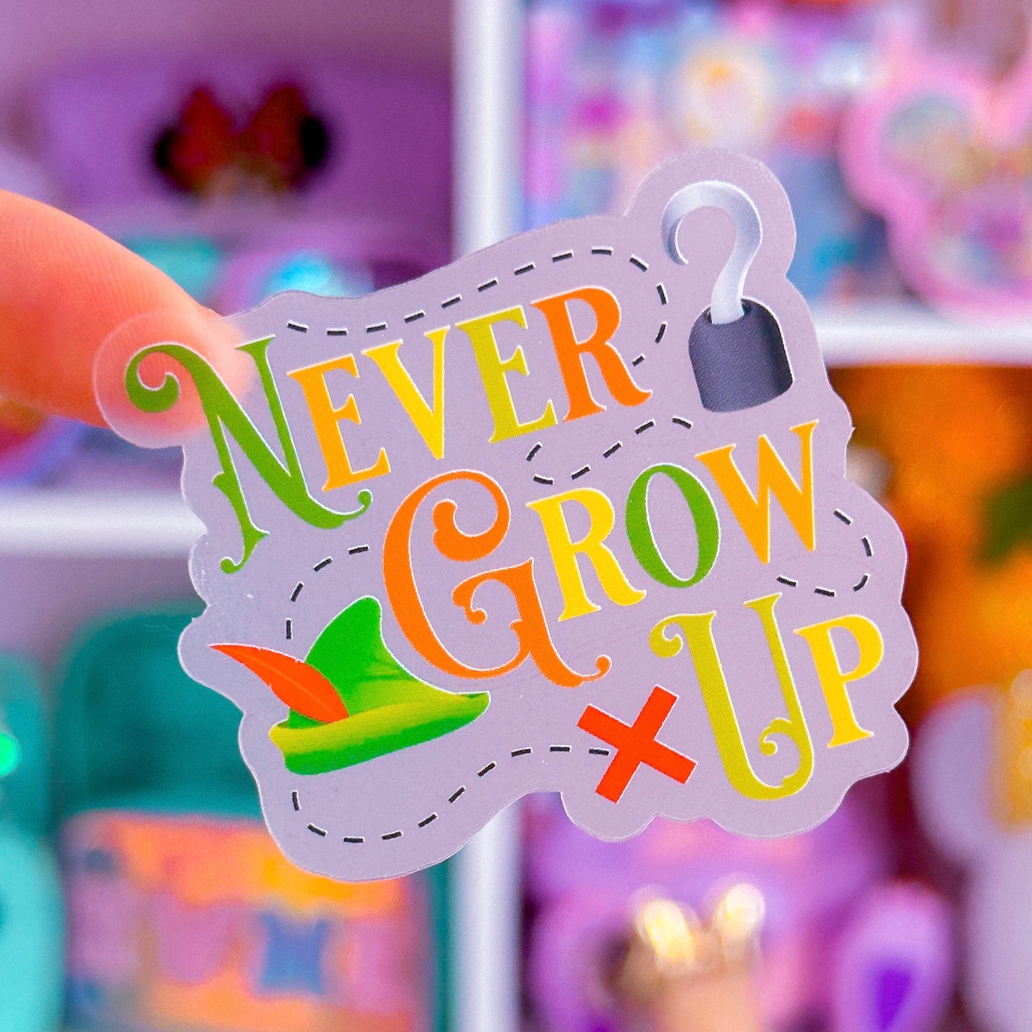 Waterproof Sticker - (Peter Pan) Never Grow Up