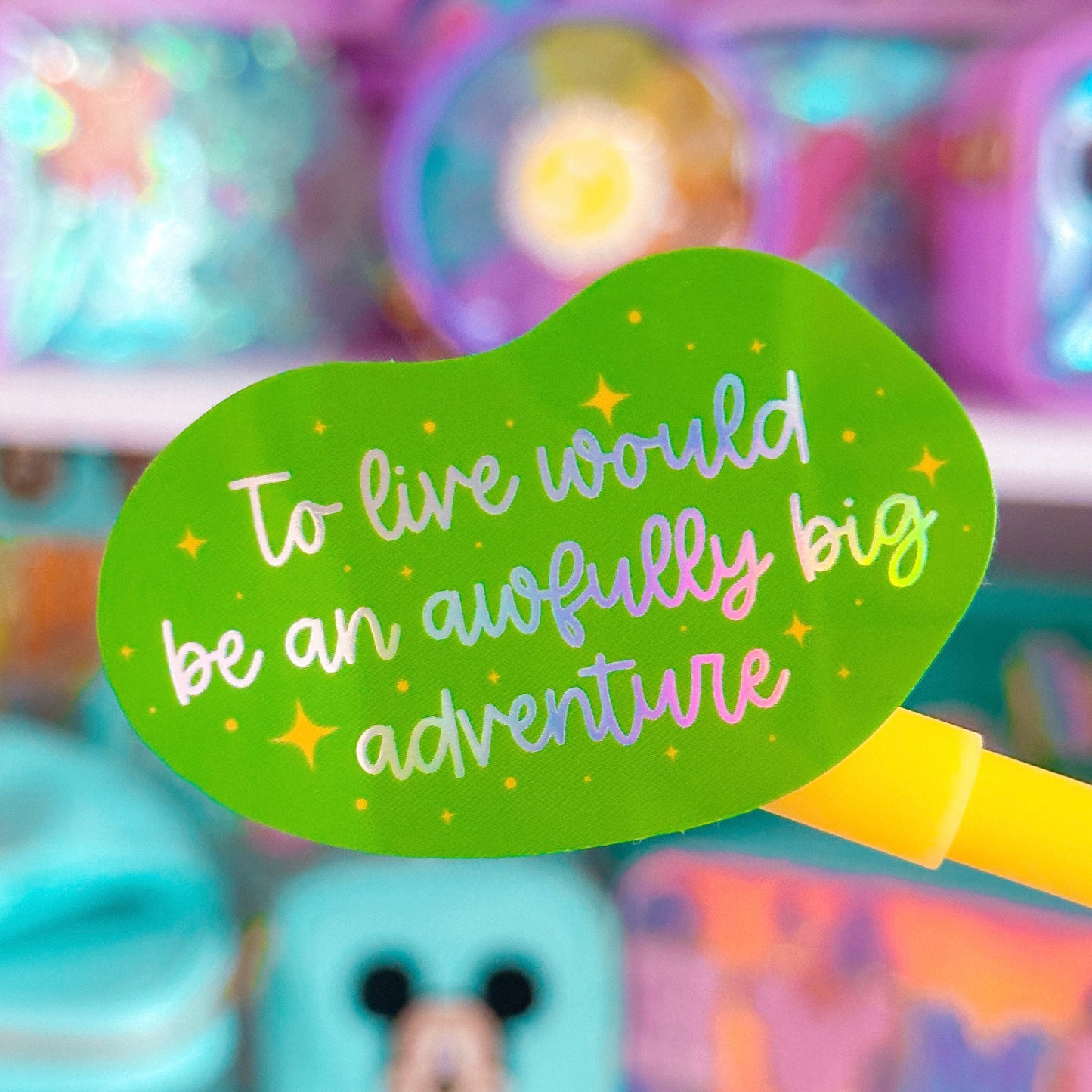 Waterproof Sticker - (Peter Pan) Adventure Quote