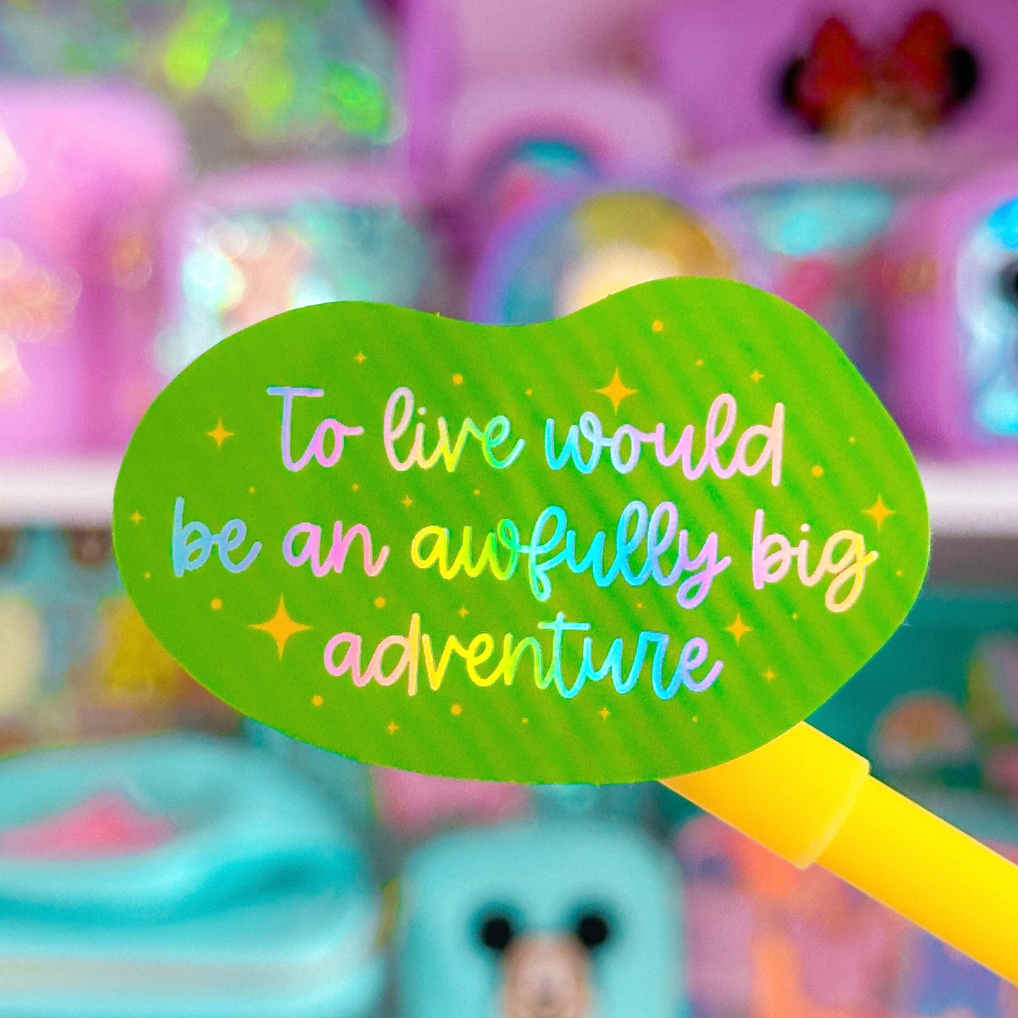 Waterproof Sticker - (Peter Pan) Adventure Quote