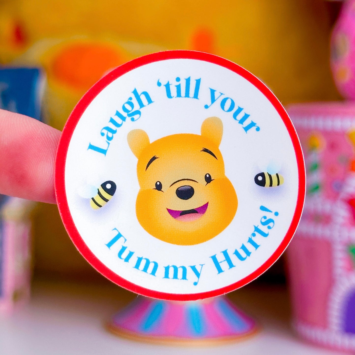 Waterproof Sticker - (Pooh) Silly Bear